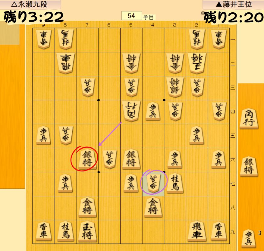 永瀬九段の反撃△4七歩